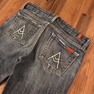 7 For All Mankind A Pocket Flip Flop Jean Size 26